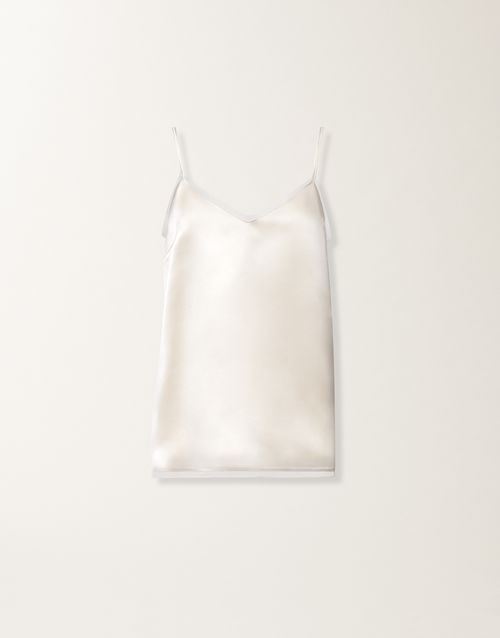 Satin lingerie top, butter