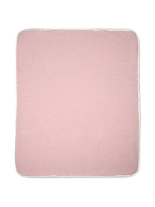 Lace-trim blanket - Pink