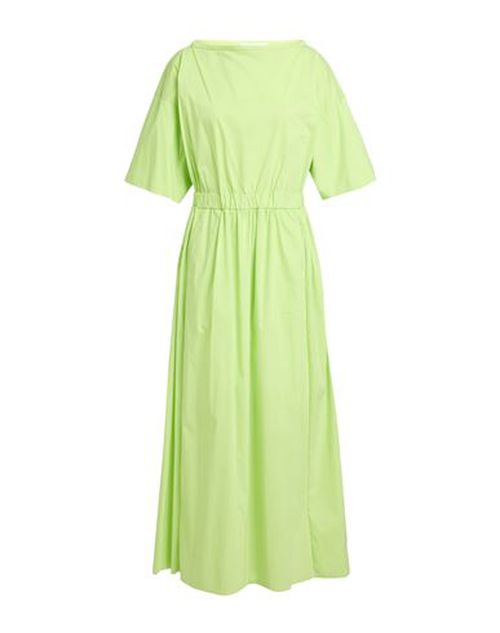 Liviana Conti Woman Midi dress Lime green Size 6 Cotton, Polyamide, Elastane