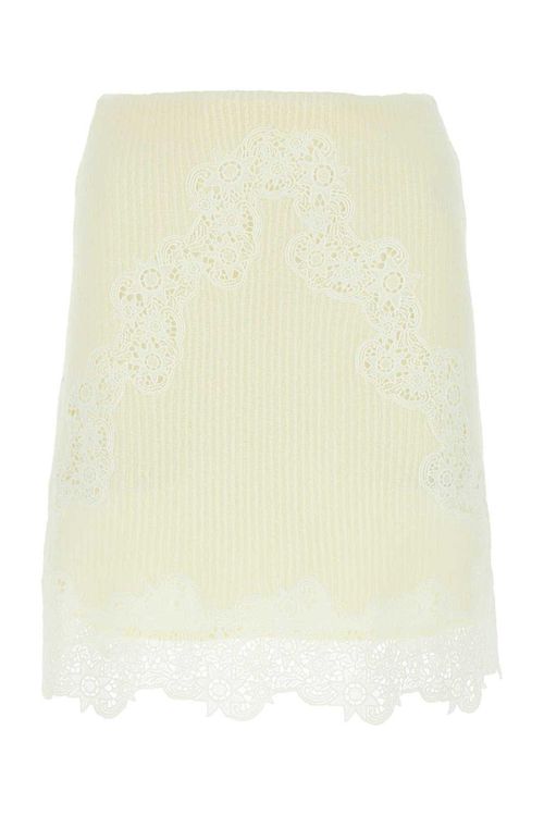 Lace Detailed Flared Mini Skirt