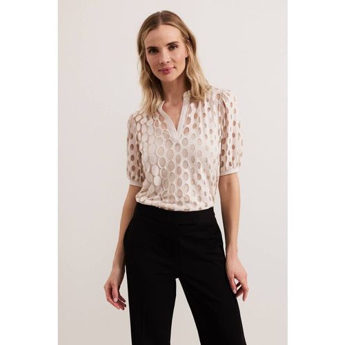 Phase Eight Women's Cleo Burnout Top in Light Beige