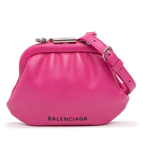 Pre-owned Mini Grained Calfskin Cloud Coin Purse On Strap Ladies 91WJYLSN0442IXTP