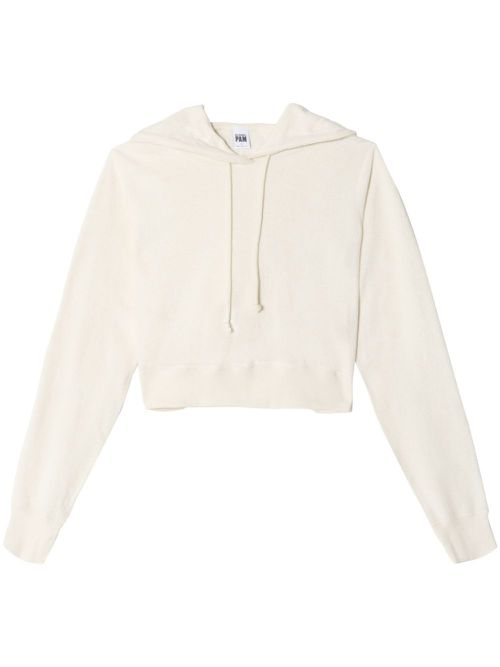 X Pamela Anderson cotton hoodie - Neutrals