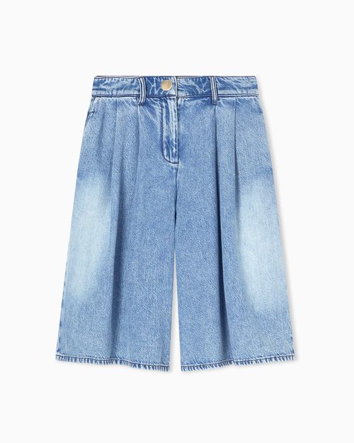 Denim Shorts in Lyocell Cotton