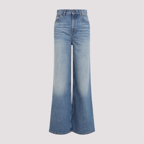 High-rise Wide-leg Jeans in Organic Cotton Denim