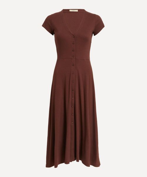 Women's Nea Burgundy Midi Dress