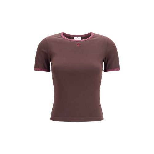 Logo-Embroidered Cotton T-Shirt — Brown
