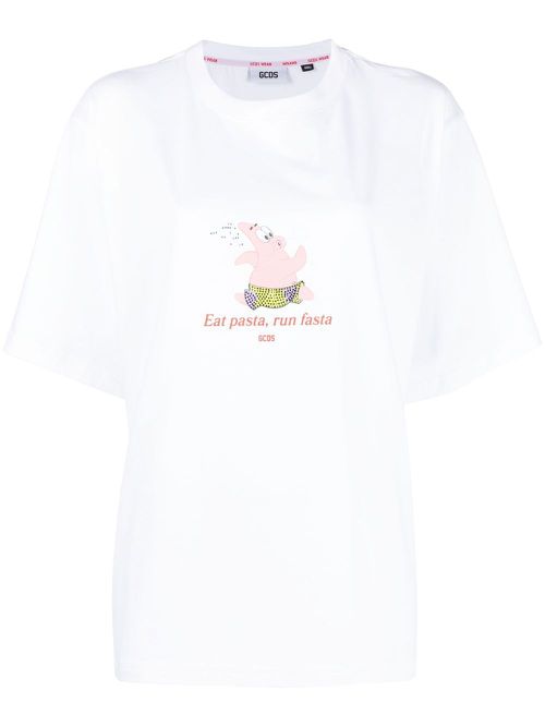 Slogan-print T-shirt - White