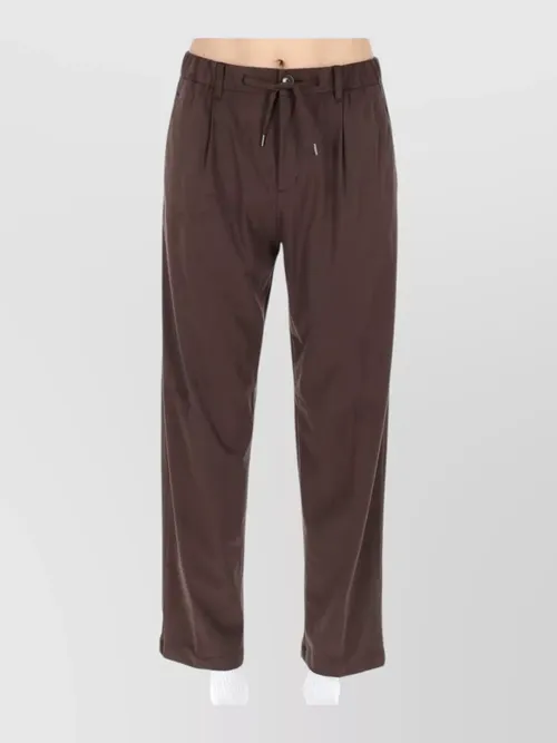 Herno - straight leg pants button detail back pocket