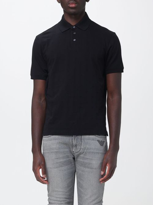 Polo Shirt Men color Black