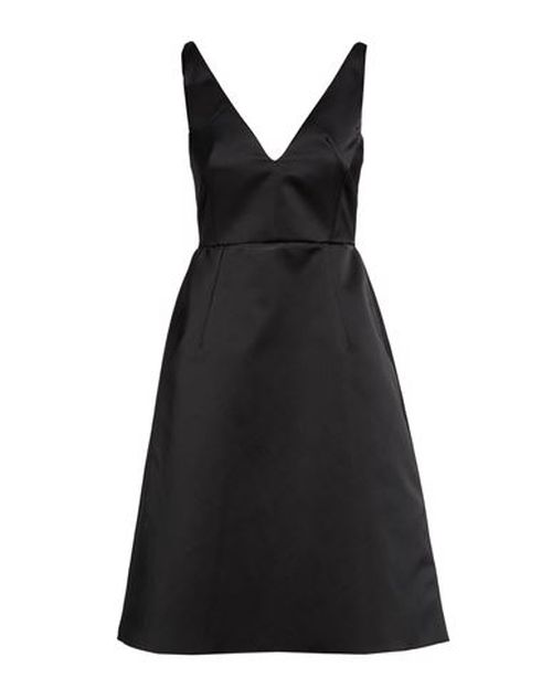 Woman Midi dress Black Size 4 Polyester