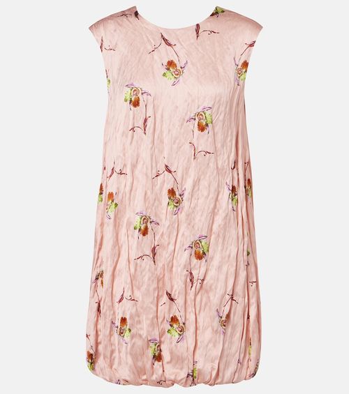 Meave floral satin minidress