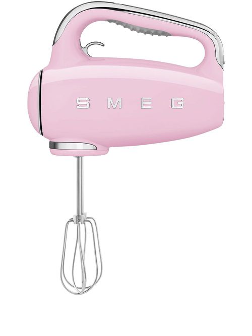 Logo-lettering electric hand mixer - Pink
