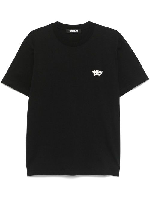 Raised-logo T-shirt - Black