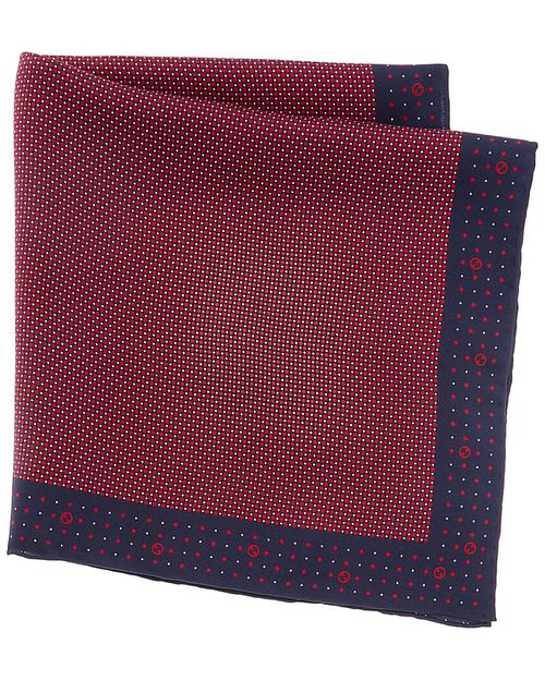 Gg Diamond Silk Pocket Square