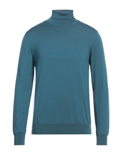 Man Turtleneck Deep teal Size L Wool