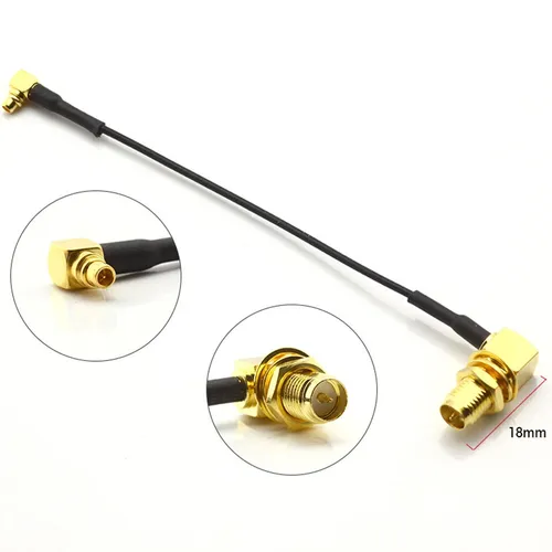 Universal 5.8GHz FPV Antenna Adapter Cable MMCX to SMA RP-SMA Male Female Interchangeable VTX Extension Cable