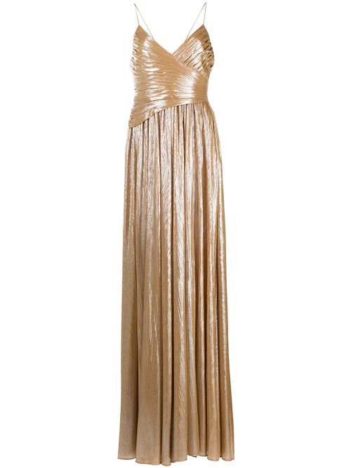 Retrofete | Doss pleated gown - Gold | Realry