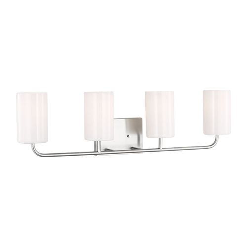 Brushed Steel Bathroom Vanity Light from the Rhett Collection