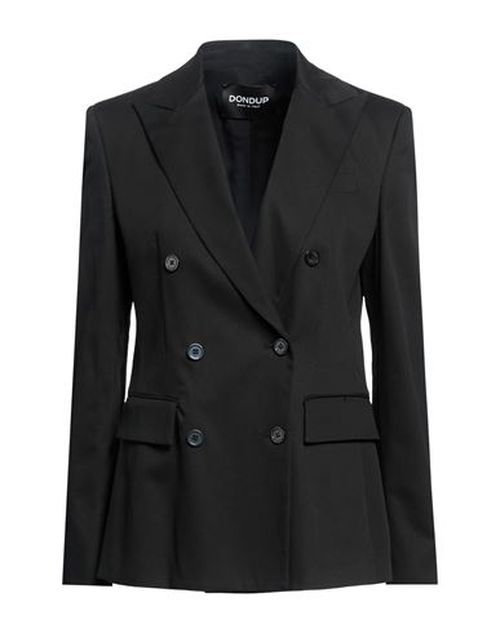 Woman Blazer Black Size 2 Modal, Cotton, Elastane