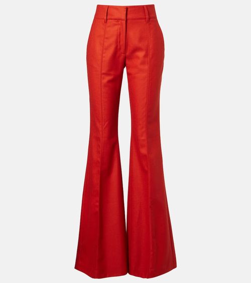 Rhein wool and cashmere flared pants