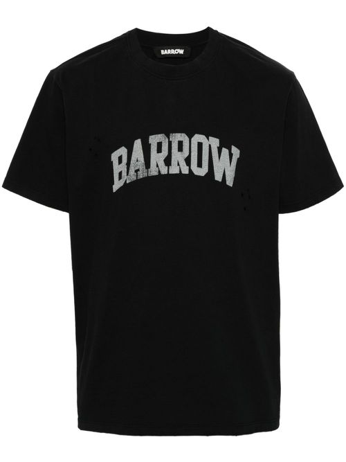 Logo-print cotton T-shirt - Black