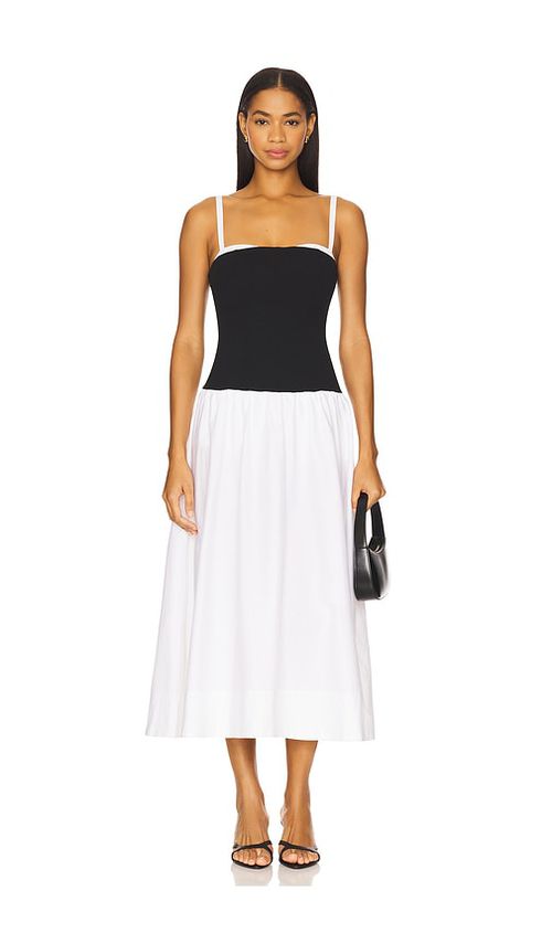 Show Me Your Mumu MIDI-KLEID HEPBURN in Black,White. Größe XL. Also in L, M