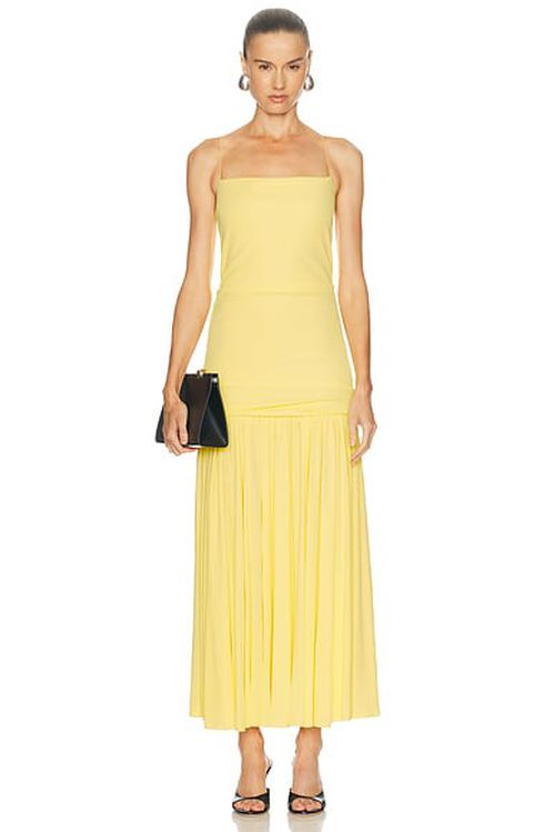 JACQUEMUS La Robe Abiha in Yellow - Yellow. XS also in L