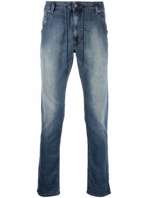 Krooley drawstring tapered jeans - Blue