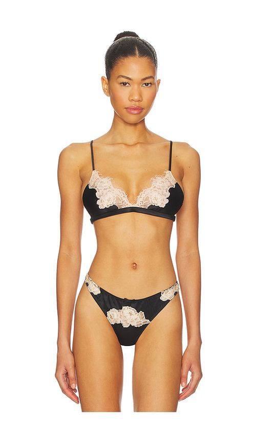 Fleur du mal Juliet Lace Triangle Bra in Black. - XS also in L