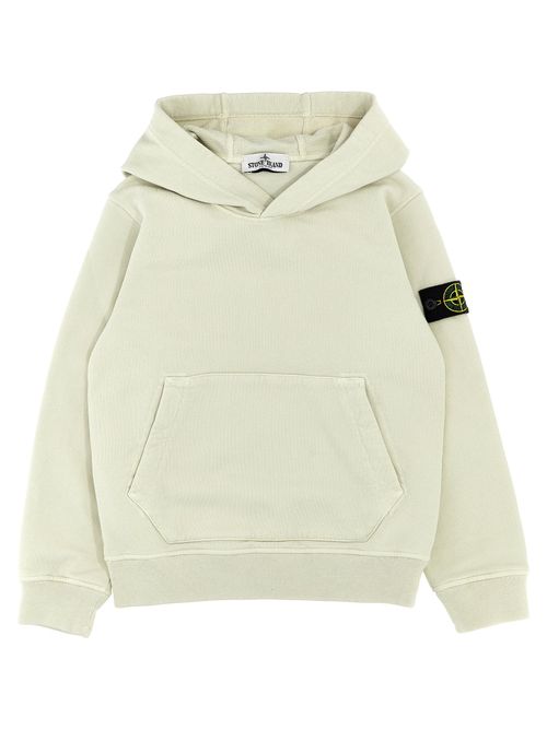 Logo Patch Hoodie — Cream