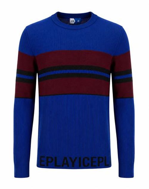 Man Sweater Blue Size L Wool, Acrylic
