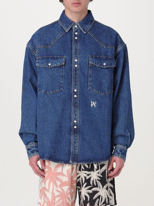 Shirt Men color Denim