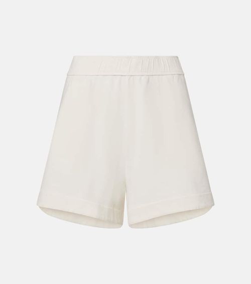 High-rise cotton shorts