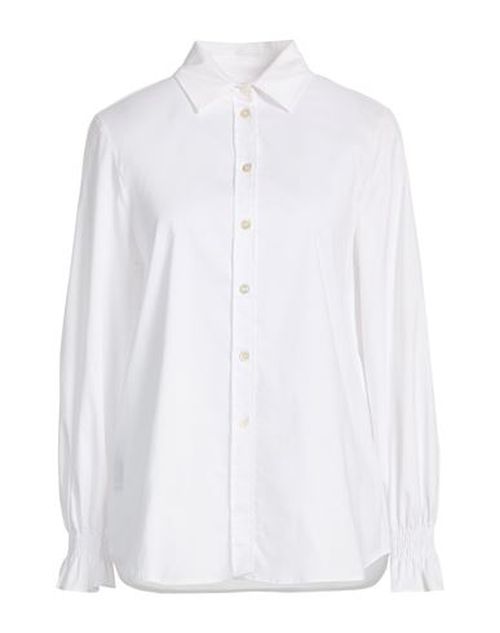 Elena Mirò Woman Shirt White Size 6 Cotton, Elastomultiester