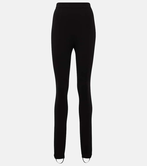 High-rise stirrup leggings