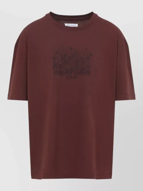 Maison Margiela - margiela cotton logo graphic print t-shirt