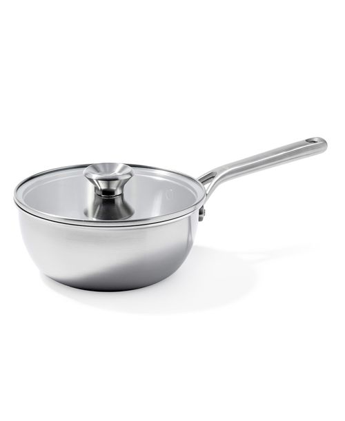 "Mira Tri-Ply Stainless Steel 10"" Covered Chef's Pan - Stainless Steel"