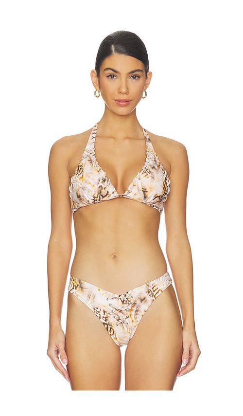 AFRM Mykonos Grommet Bikini Top in Multi. - L also in M, S