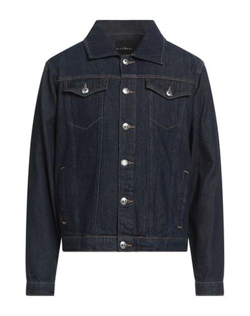 Man Denim outerwear Blue Size 36 Cotton