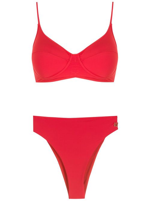 High-leg bikini set - Red