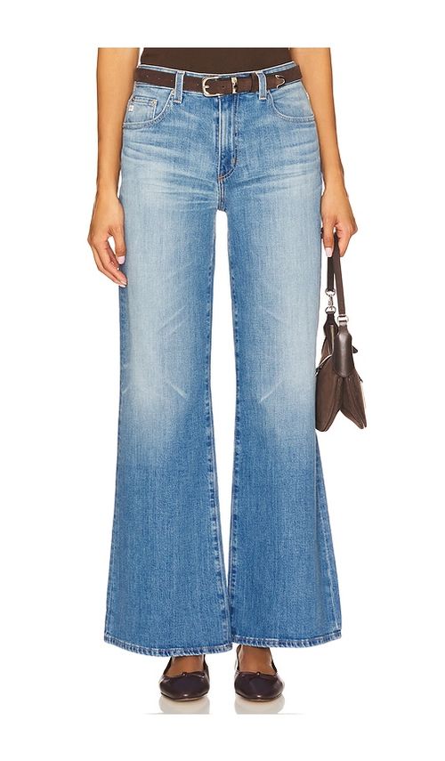 AG Jeans Saige Wide Leg Jeans in Blue. 33. Also , 24, 25, 26, 27