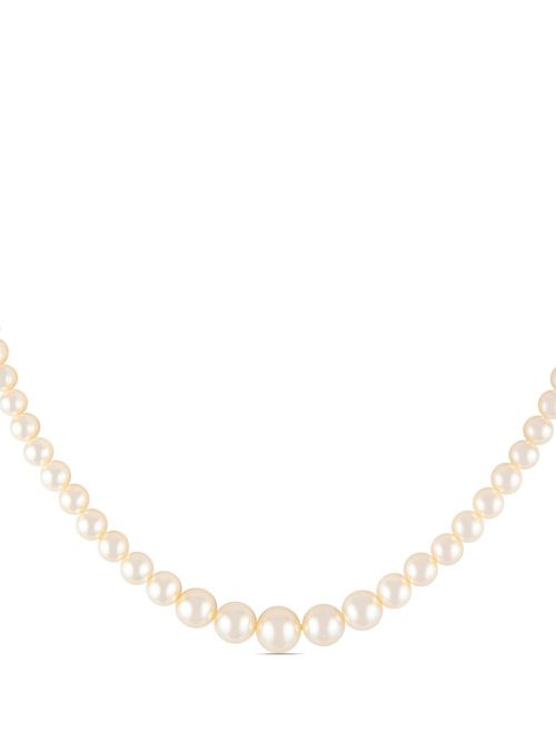 1970s Rediscovered faux-pearl necklace - White