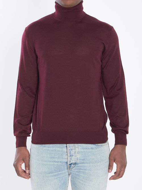 Ribbed Wool, Cashmere and Silk-blend Turtleneck Sweater