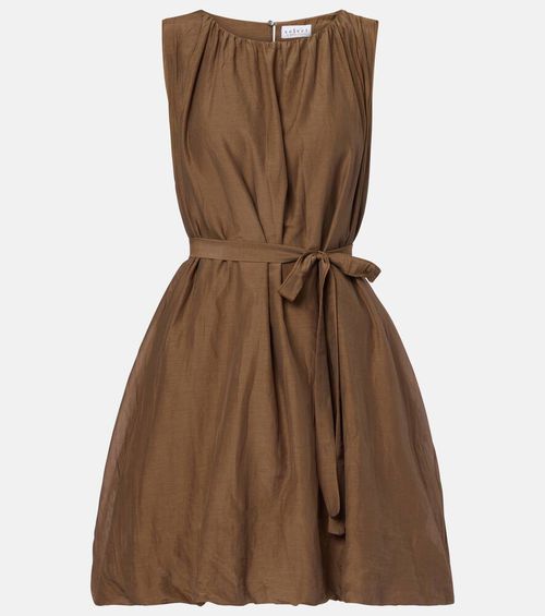 Margot cotton and silk voile minidress