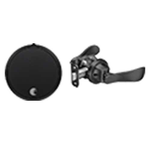 August Smart Lock Pro + Connect with Navis Paddle in Black Suede