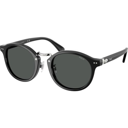 Polo Ralph Lauren Man Polo Ralph Lauren PH4230 500187 Sunglasses Acetate Black Grey Round Norma