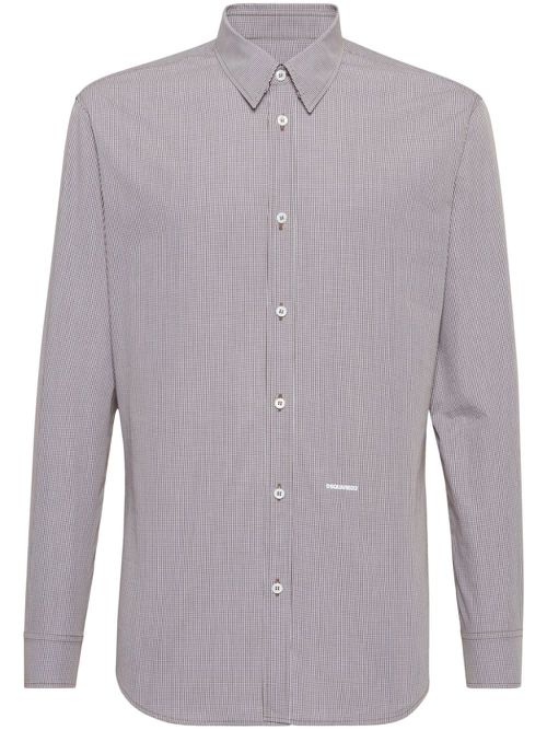 Relax Dan micro-checked shirt - Grey
