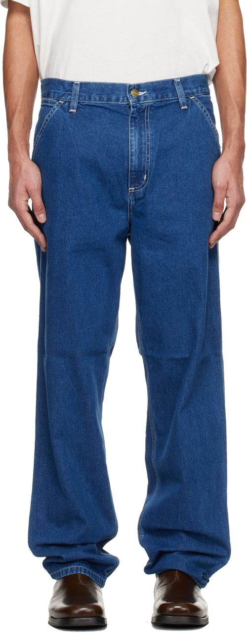 Blue Simple Pant Jeans