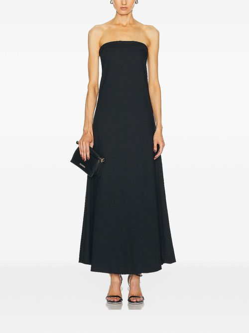 Bandeau column day dress - Black